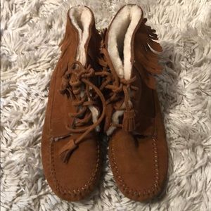 Sheepskin ankle boots